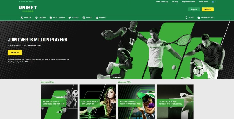 Unibet Casino Interface voor Nederlandse spelers